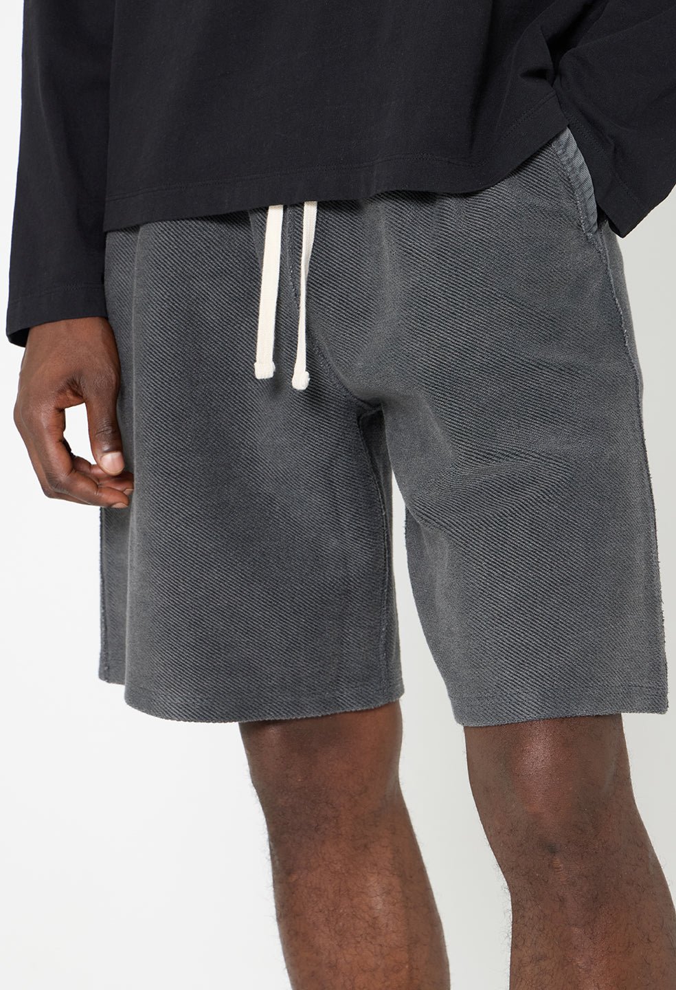 Reverse Terry Shorts / Washed Black - Image 7