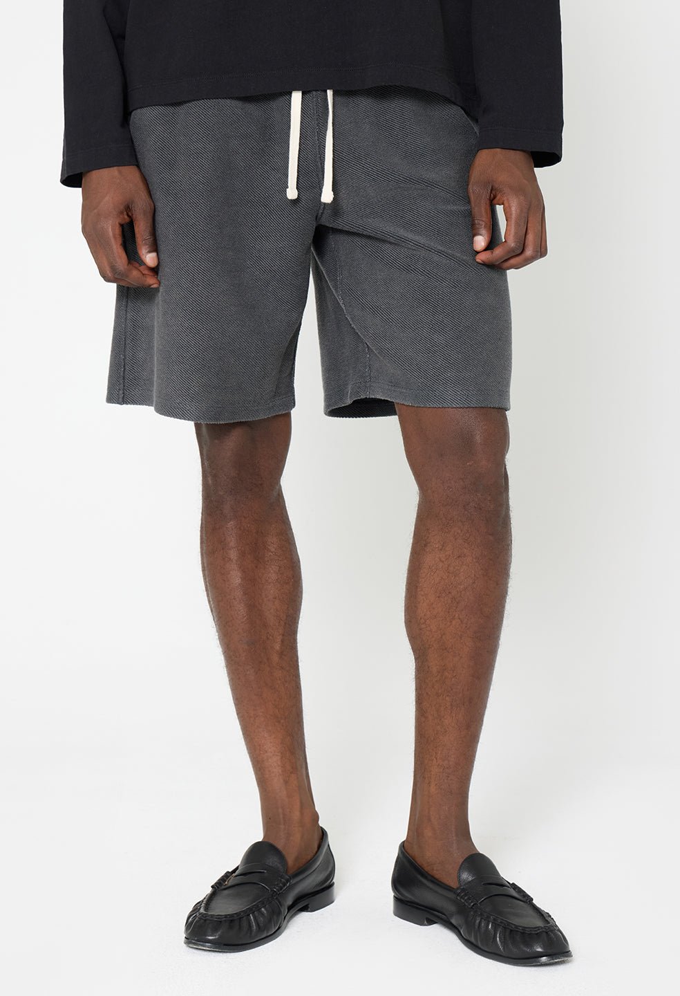 Reverse Terry Shorts / Washed Black - Image 2