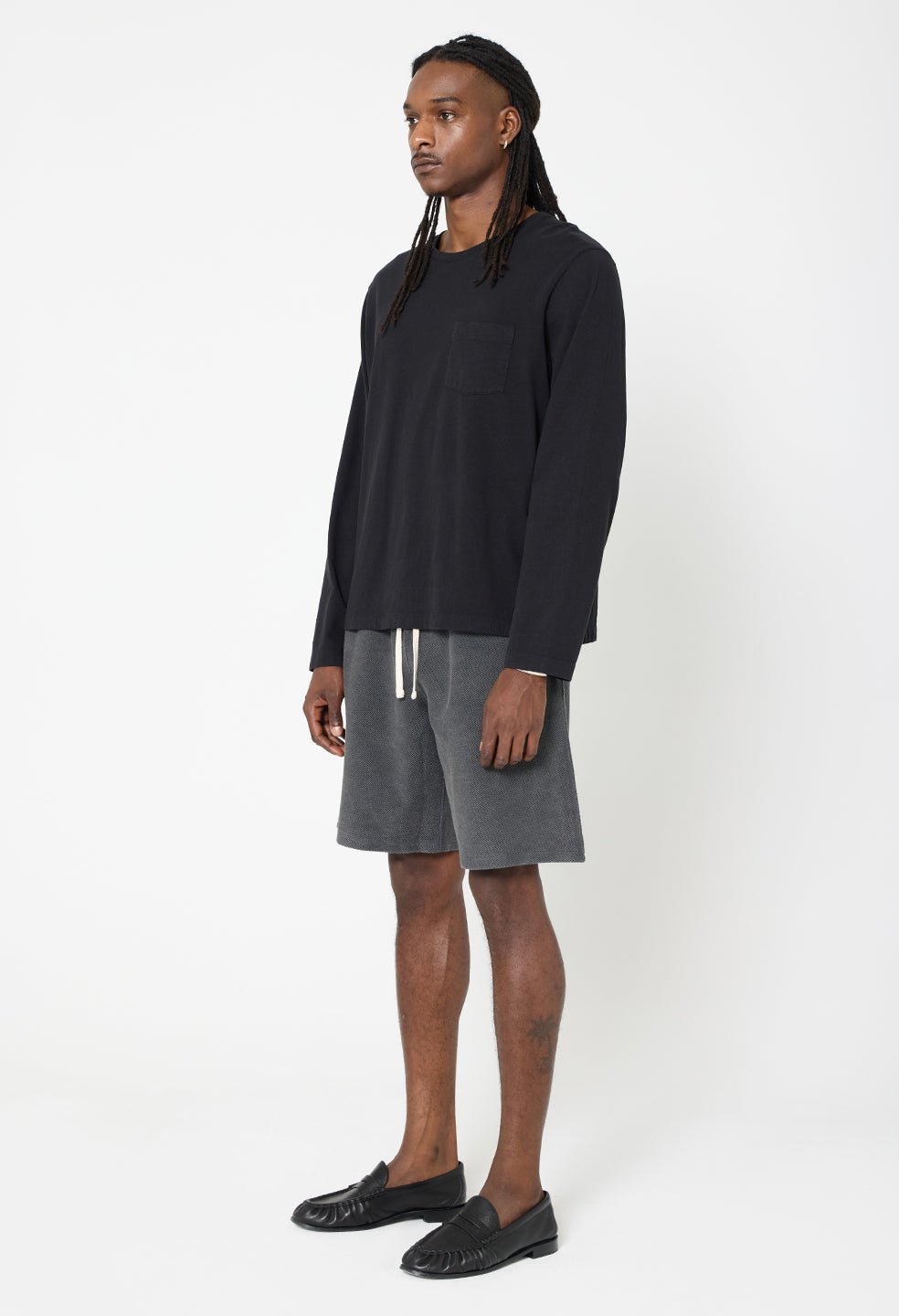 Reverse Terry Shorts / Washed Black - Image 5