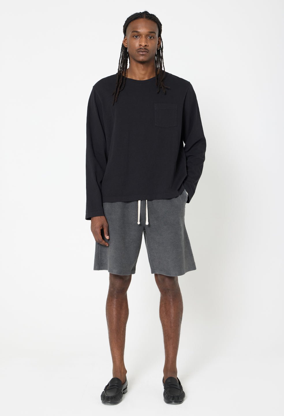 Reverse Terry Shorts / Washed Black - Image 4