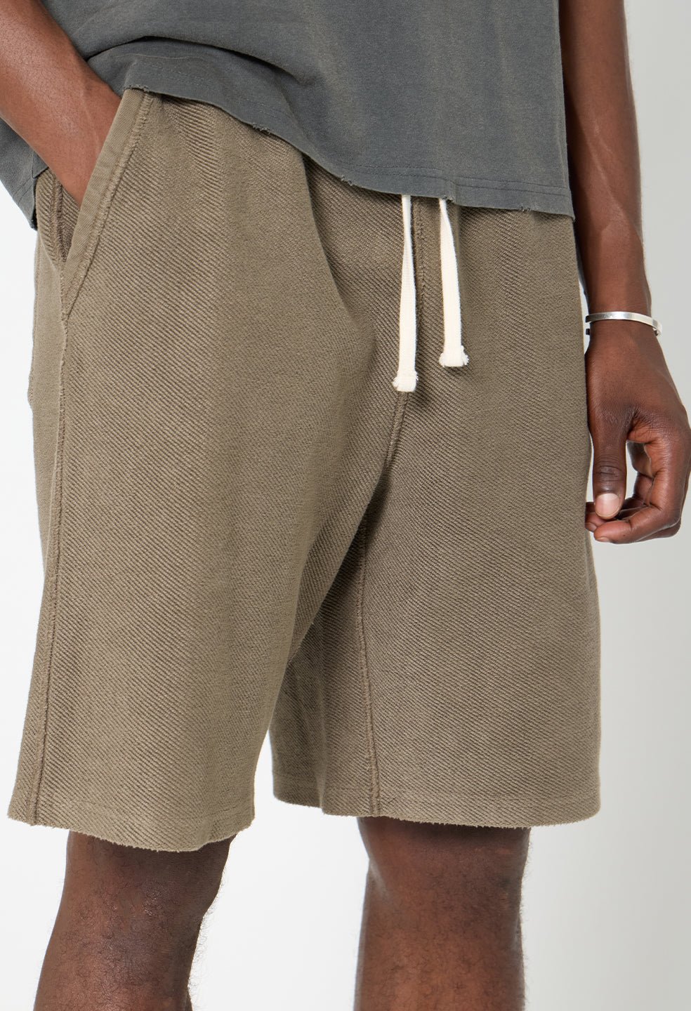 Reverse Terry Shorts / Washed Oak - Image 7