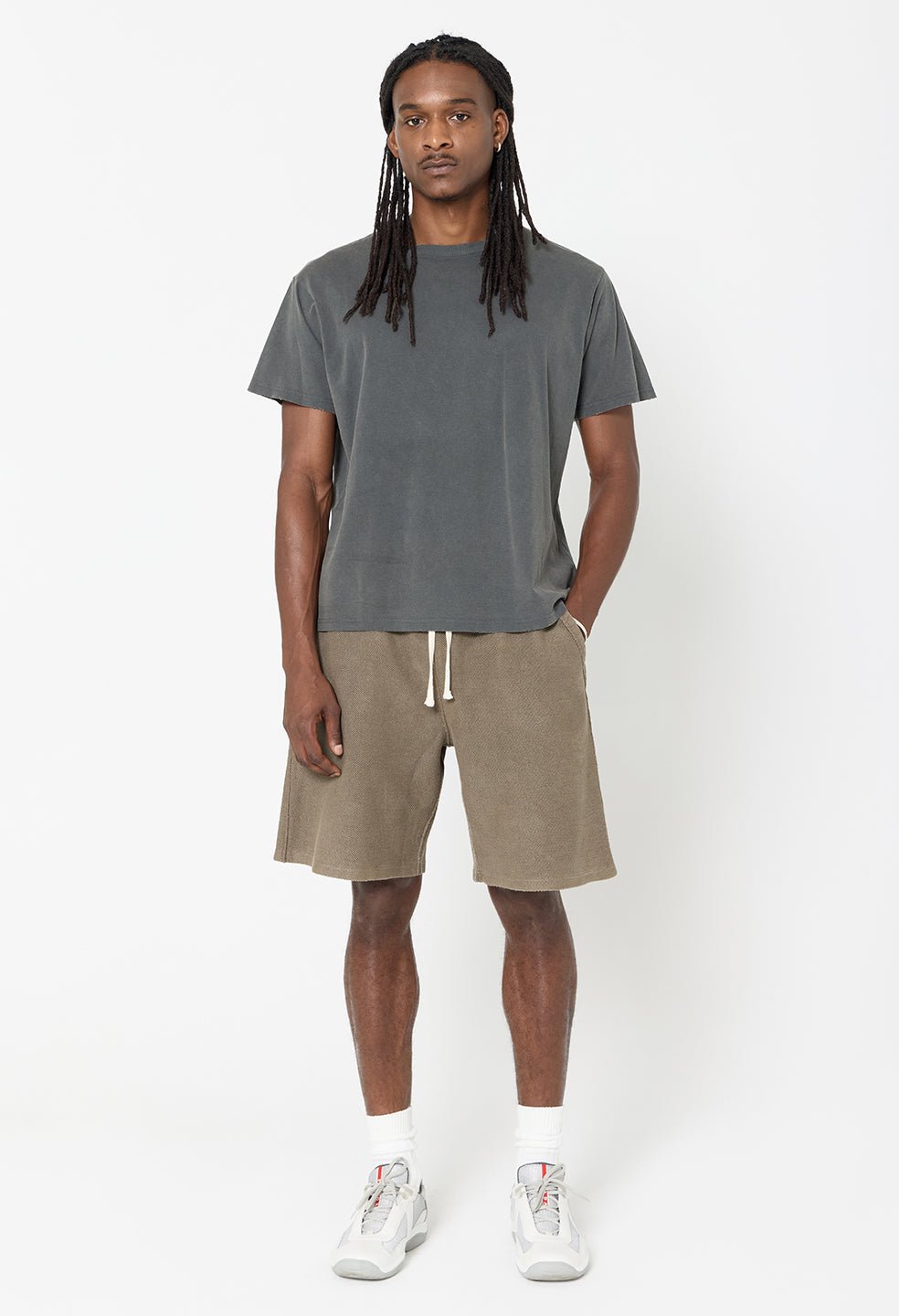 Reverse Terry Shorts / Washed Oak - Image 5