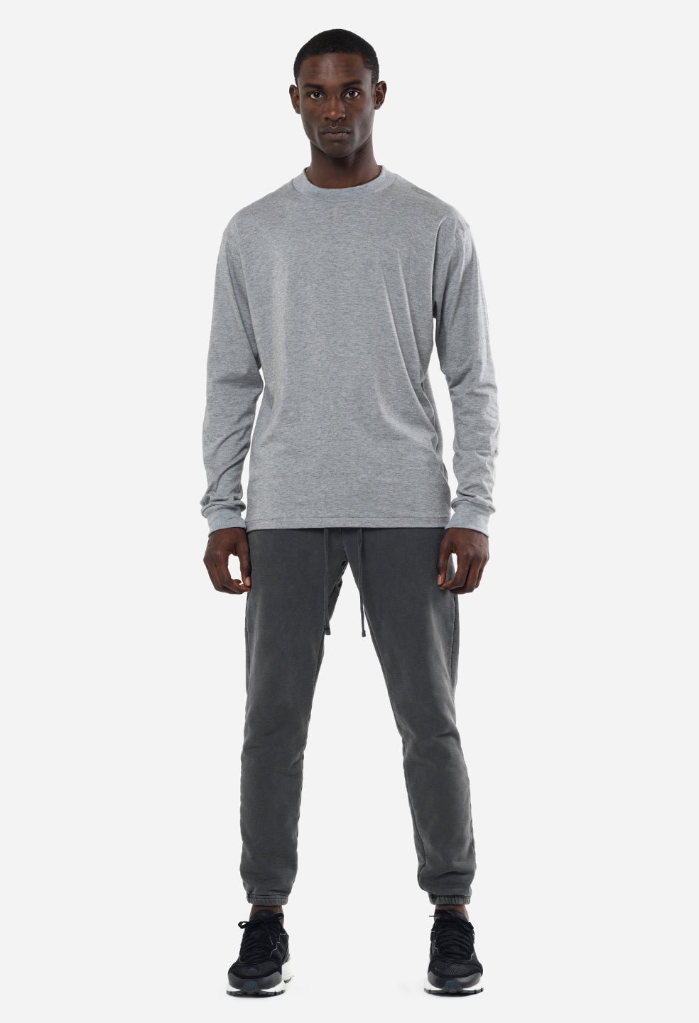 Cotton Cashmere Pullover / Grey - Image 3