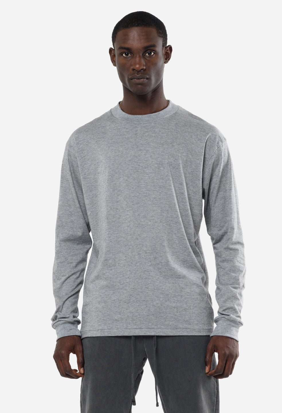 Cotton Cashmere Pullover / Grey - Image 2