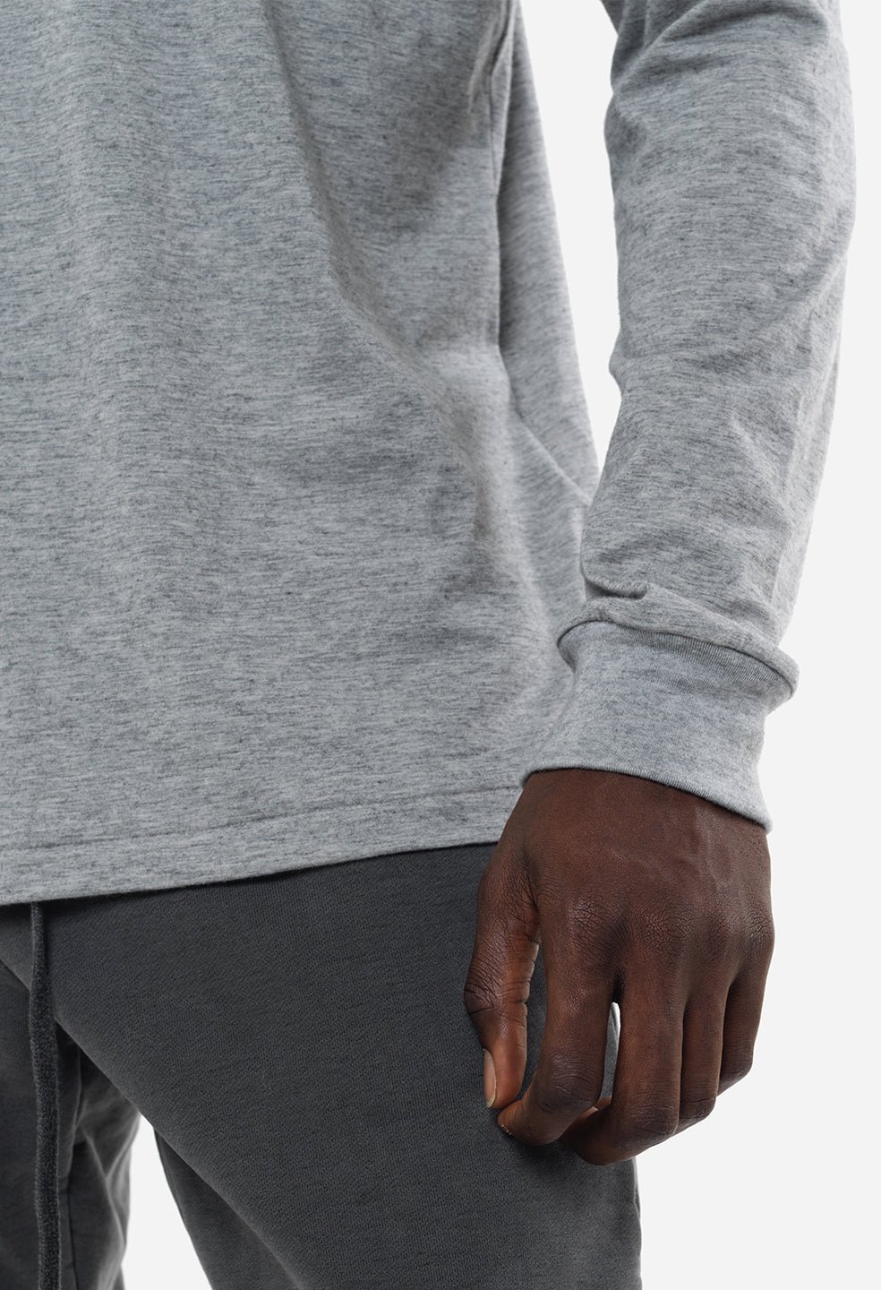 Cotton Cashmere Pullover / Grey - Image 7