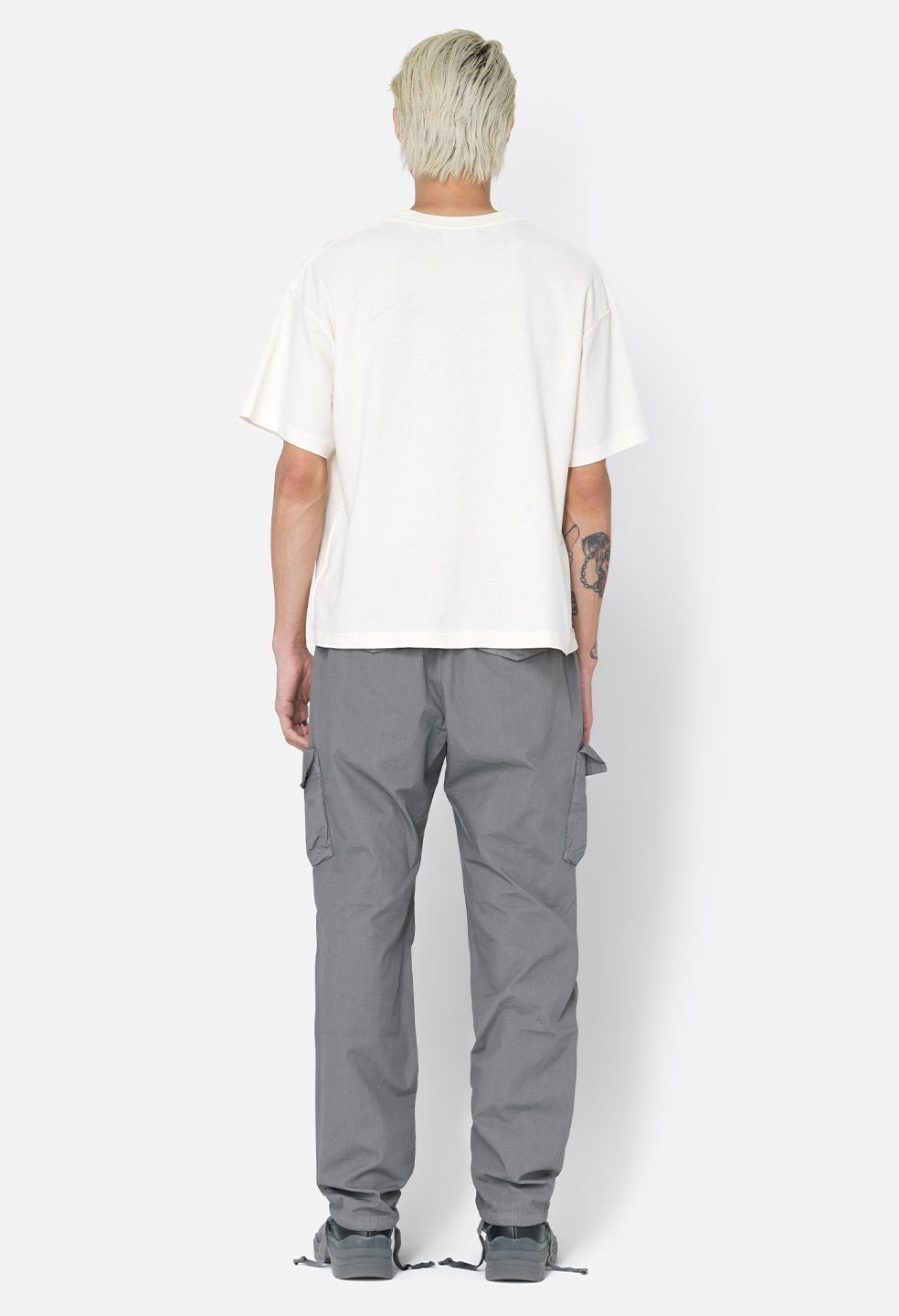 Back Sateen Cargo Pants / Charcoal - Image 5
