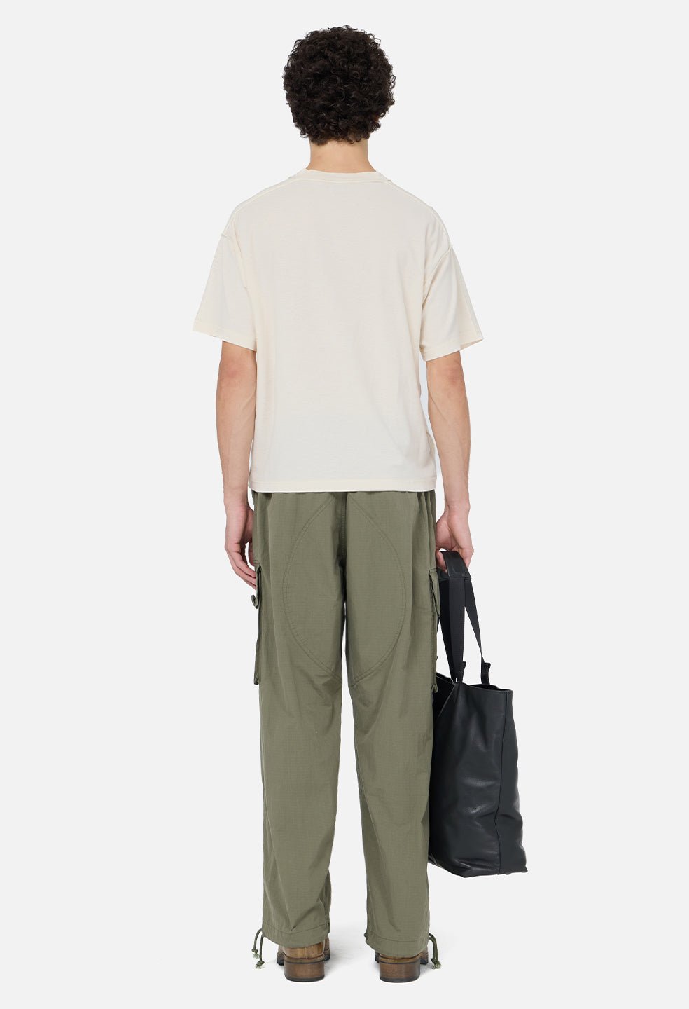 Summer Reversed Cropped Tee / Washed Salt - Image 5