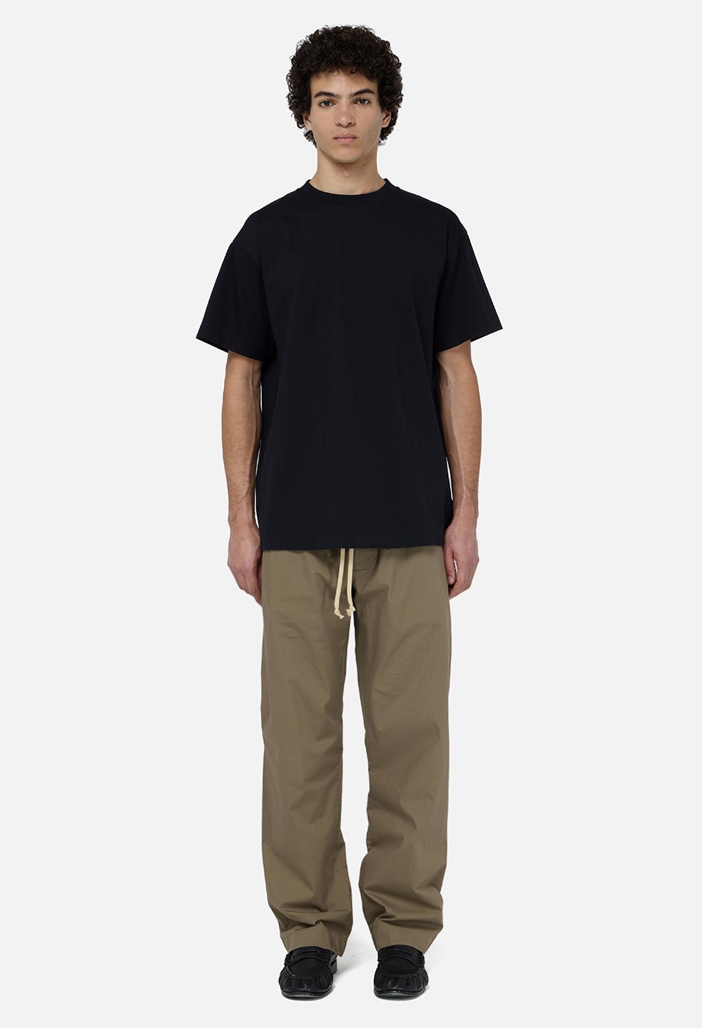 Cotton Easy Trouser / Mocha - Image 3