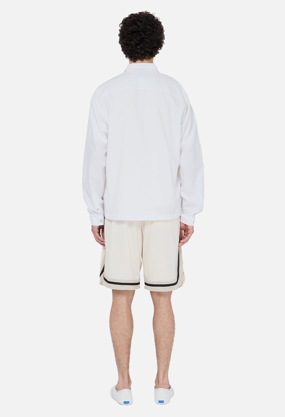 Shaolin Oversized Court Shorts / Salt x Tan - Image 5