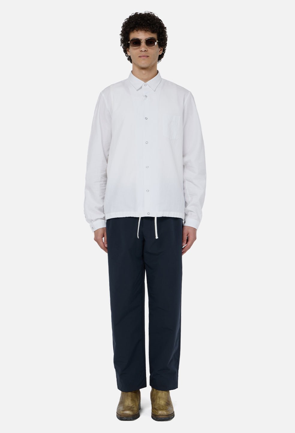 Vero Brushed Nylon Lounge Pant / Dark Navy - Image 3
