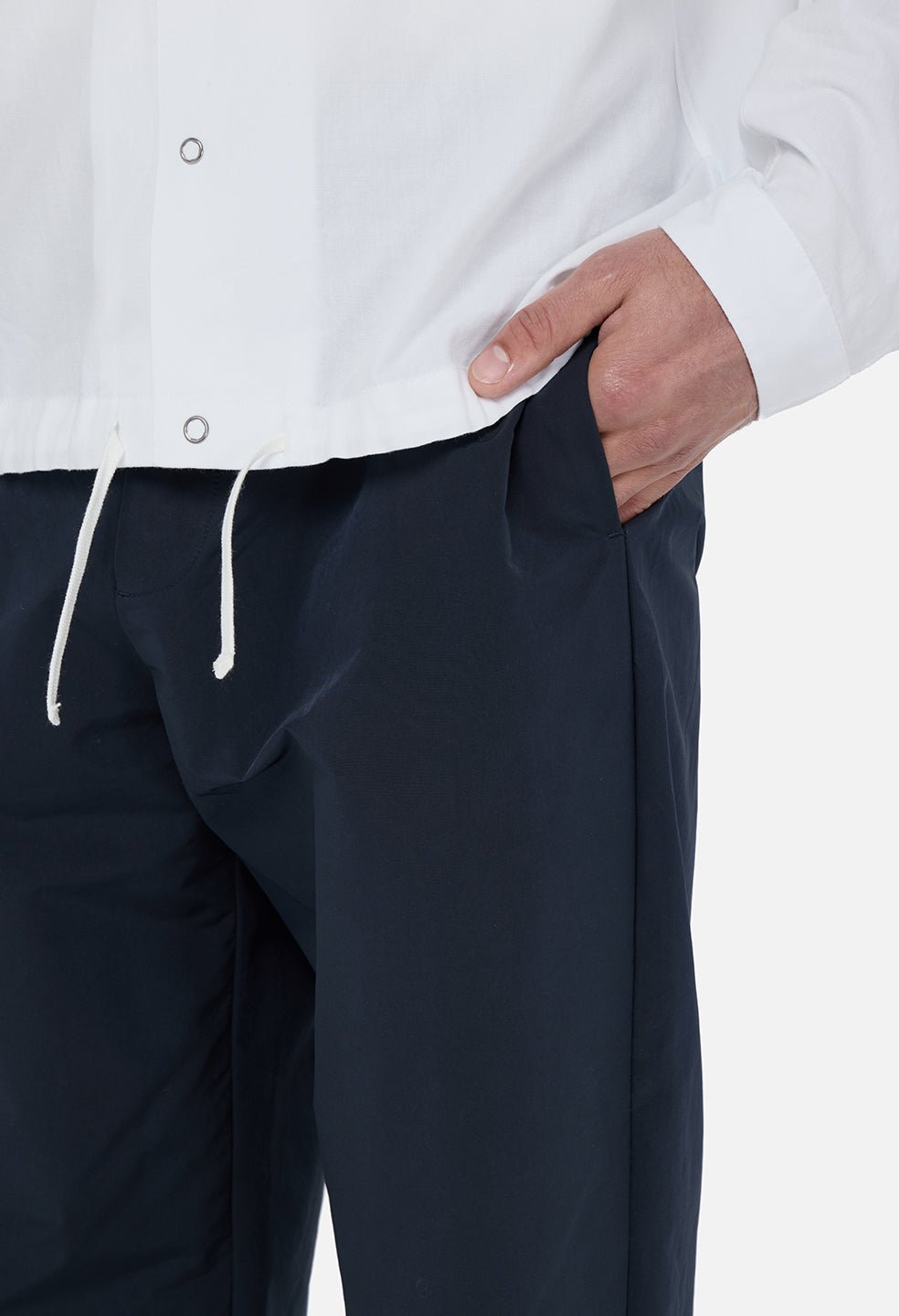 Vero Brushed Nylon Lounge Pant / Dark Navy - Image 6