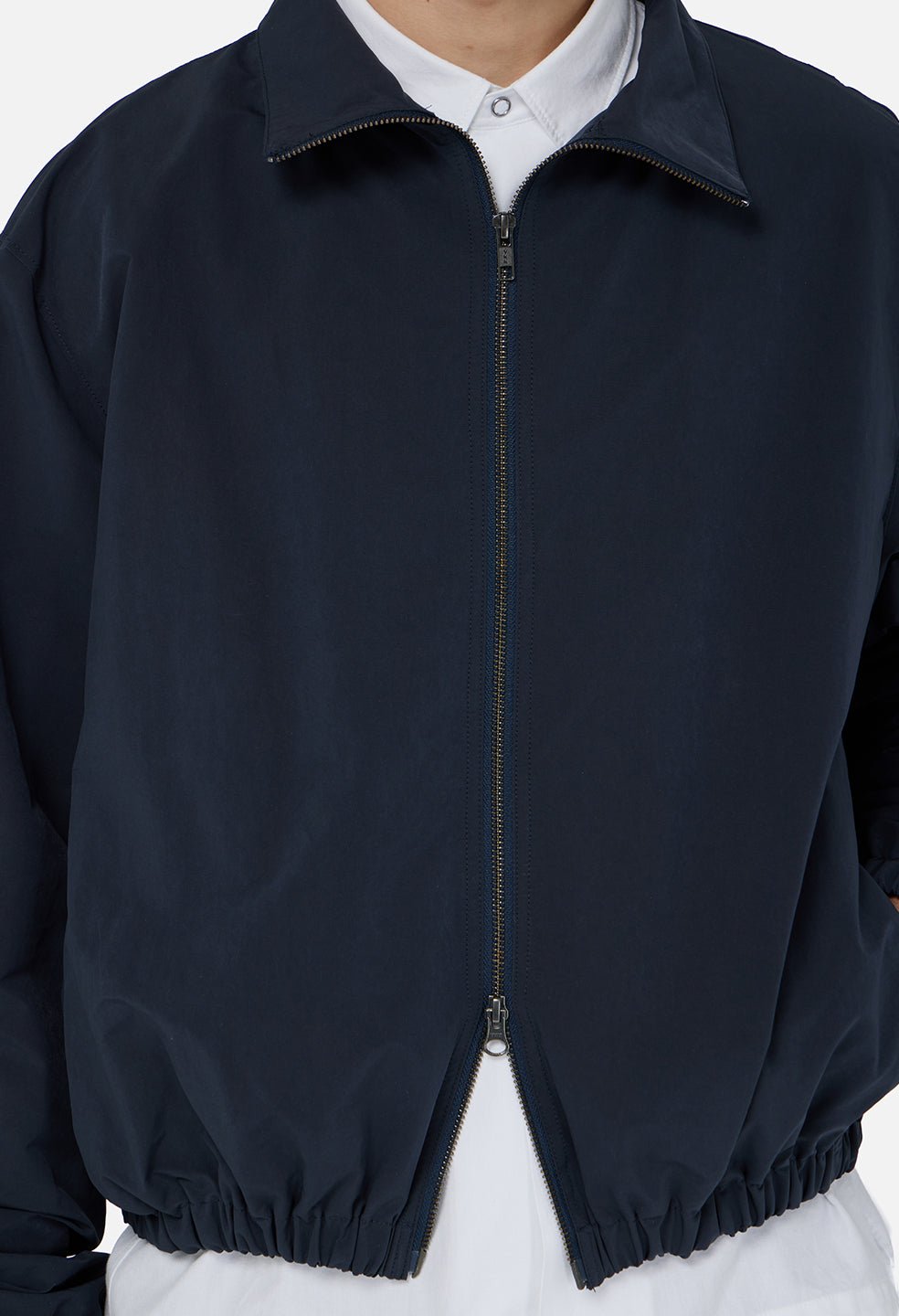 Vero Brushed Nylon Zip Jacket / Dark Navy - Image 6