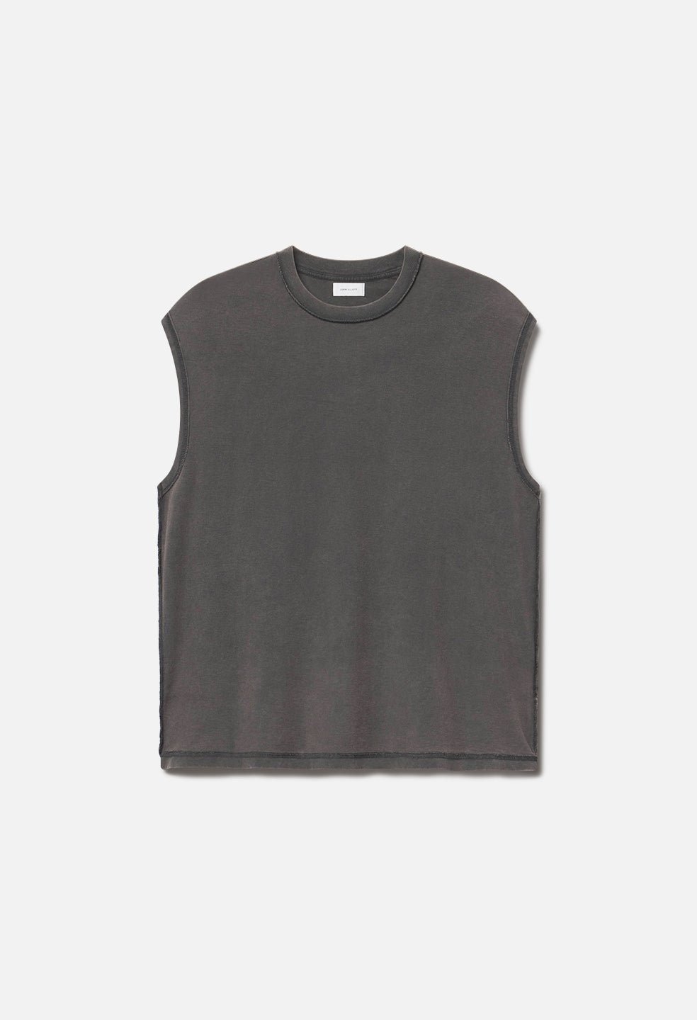 Summer Reversed Cropped Sleeveless / Washed Black