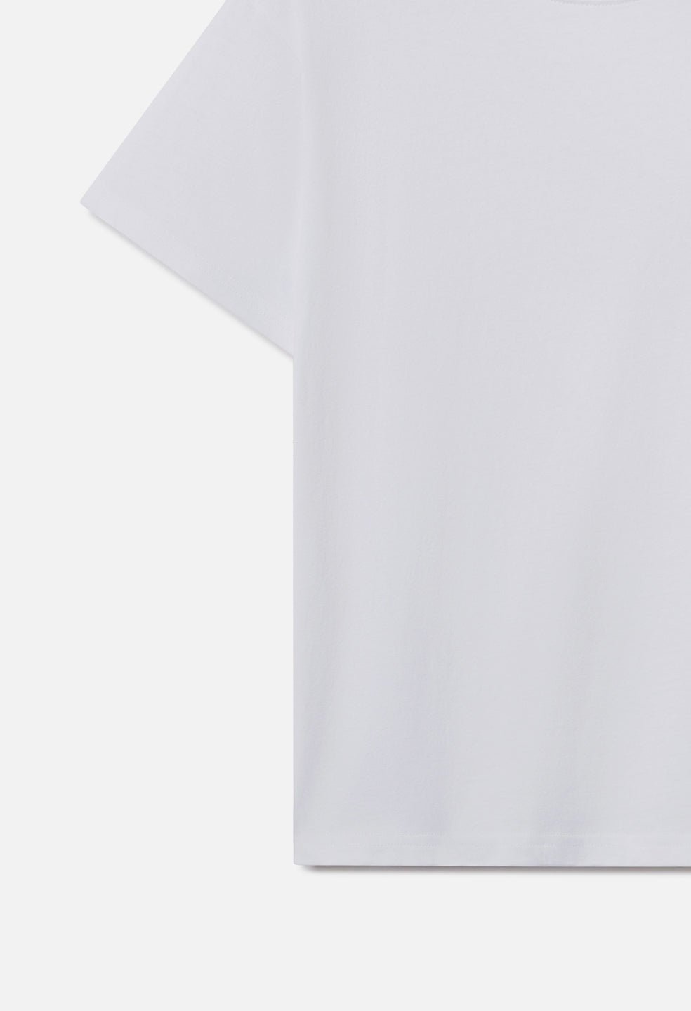 Air Spun Shrunken Tee / White - Image 4