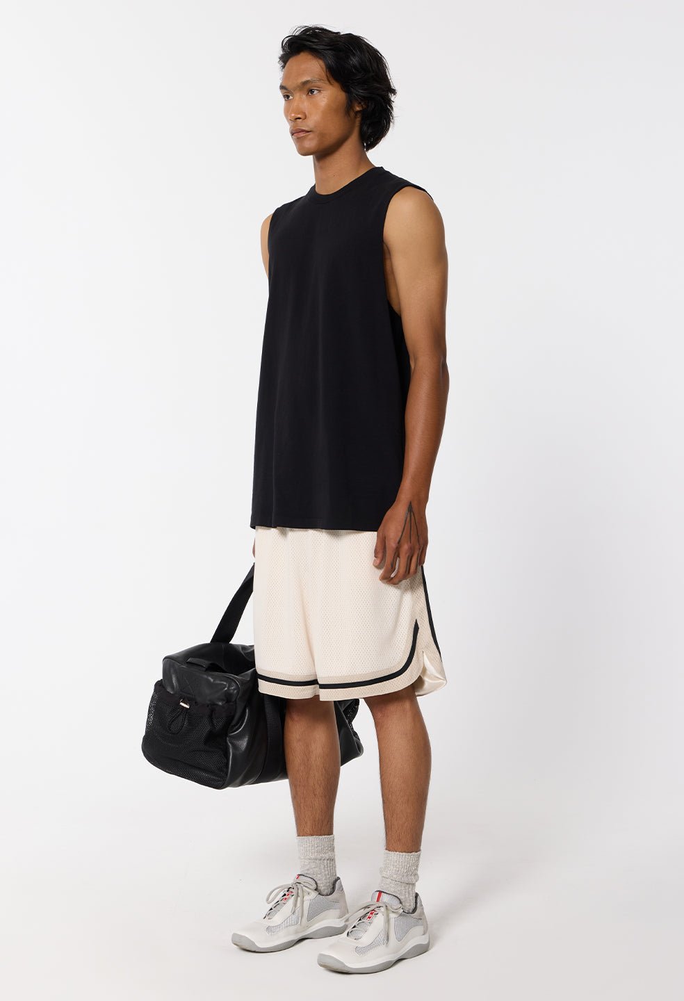 Air Spun Campus Cut-Off Tee / Black - Image 4