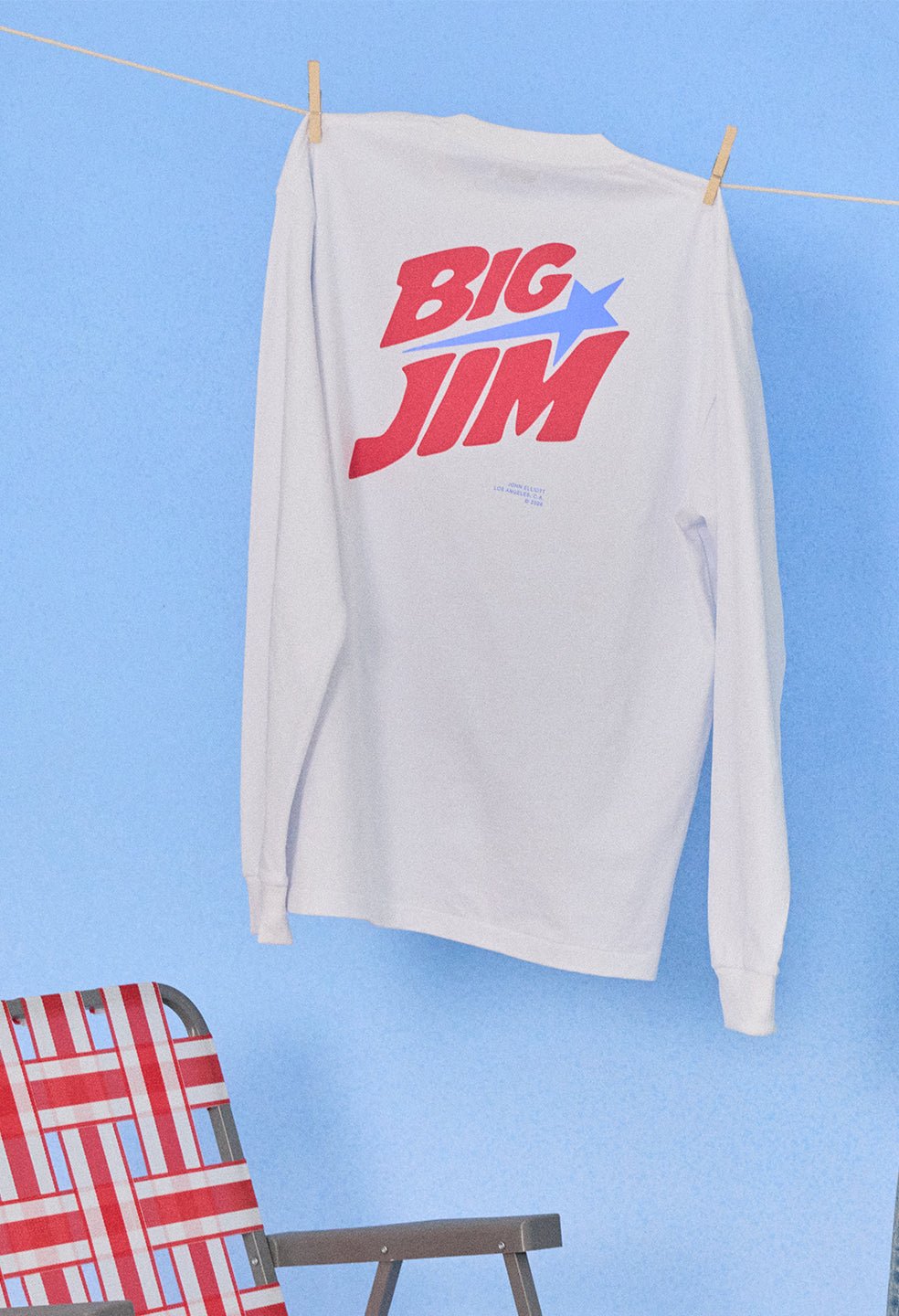 Recycled Cotton LS University Tee / Big Jim - Image 3