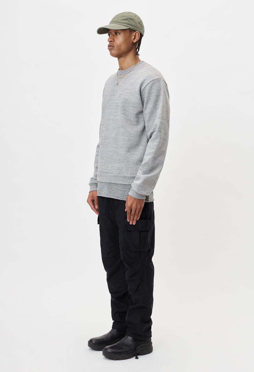 Back Sateen Cargo Pants / Black - Image 6