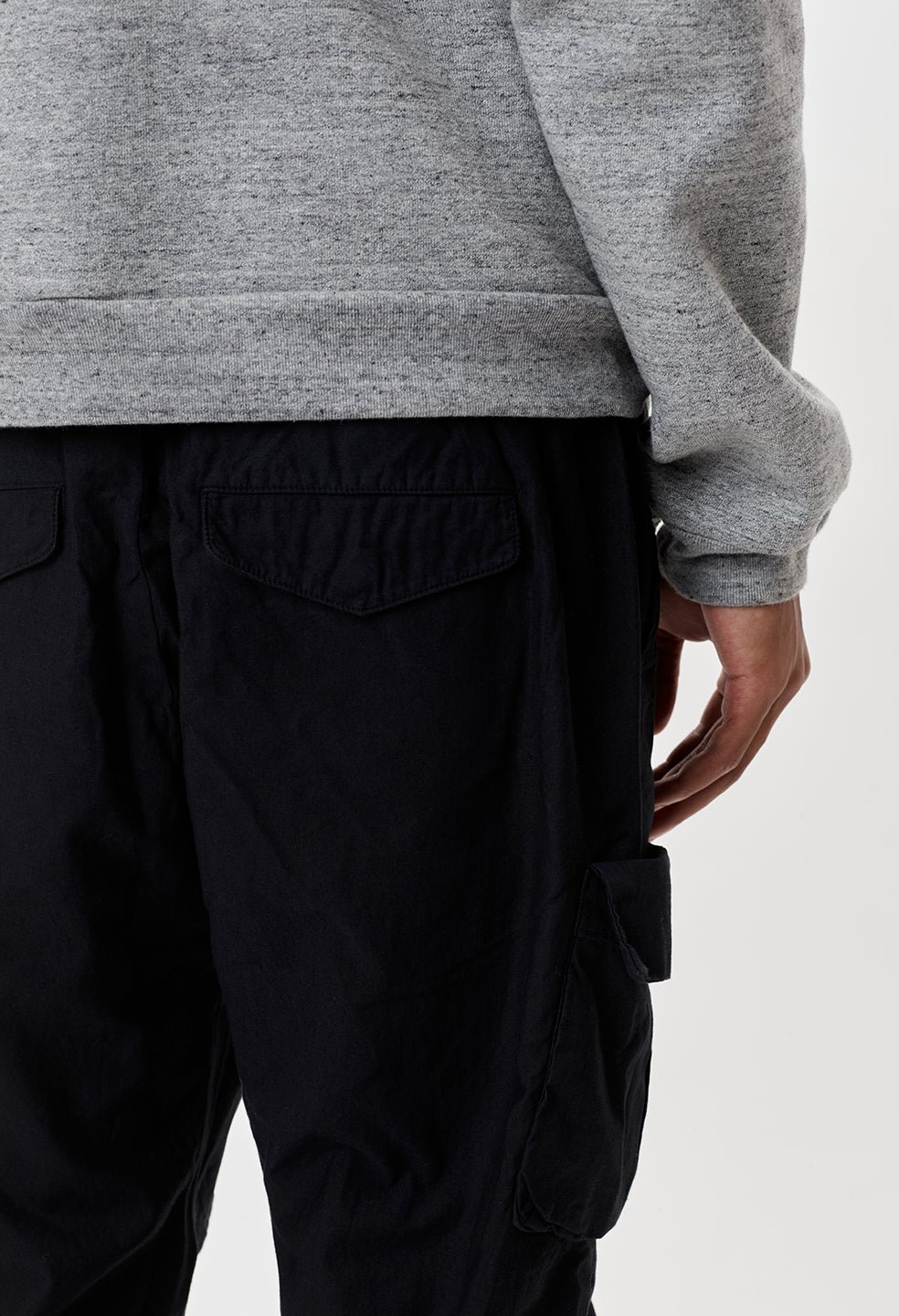 Back Sateen Cargo Pants / Black - Image 8