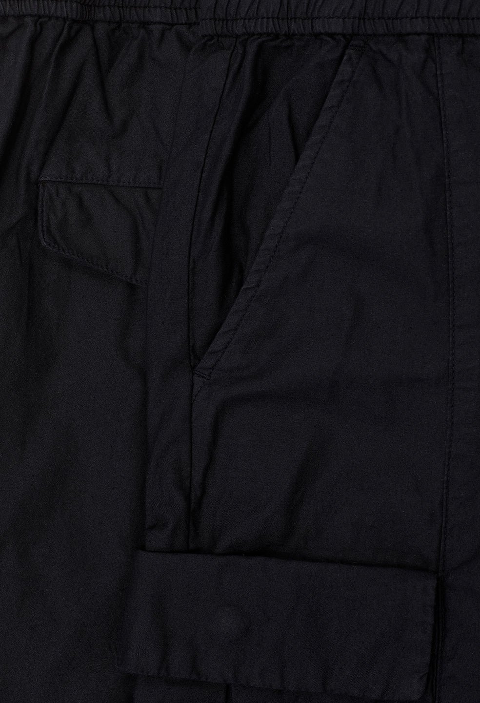 Back Sateen Cargo Pants / Black - Image 9