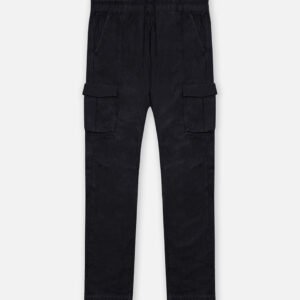 Back Sateen Cargo Pants / Black