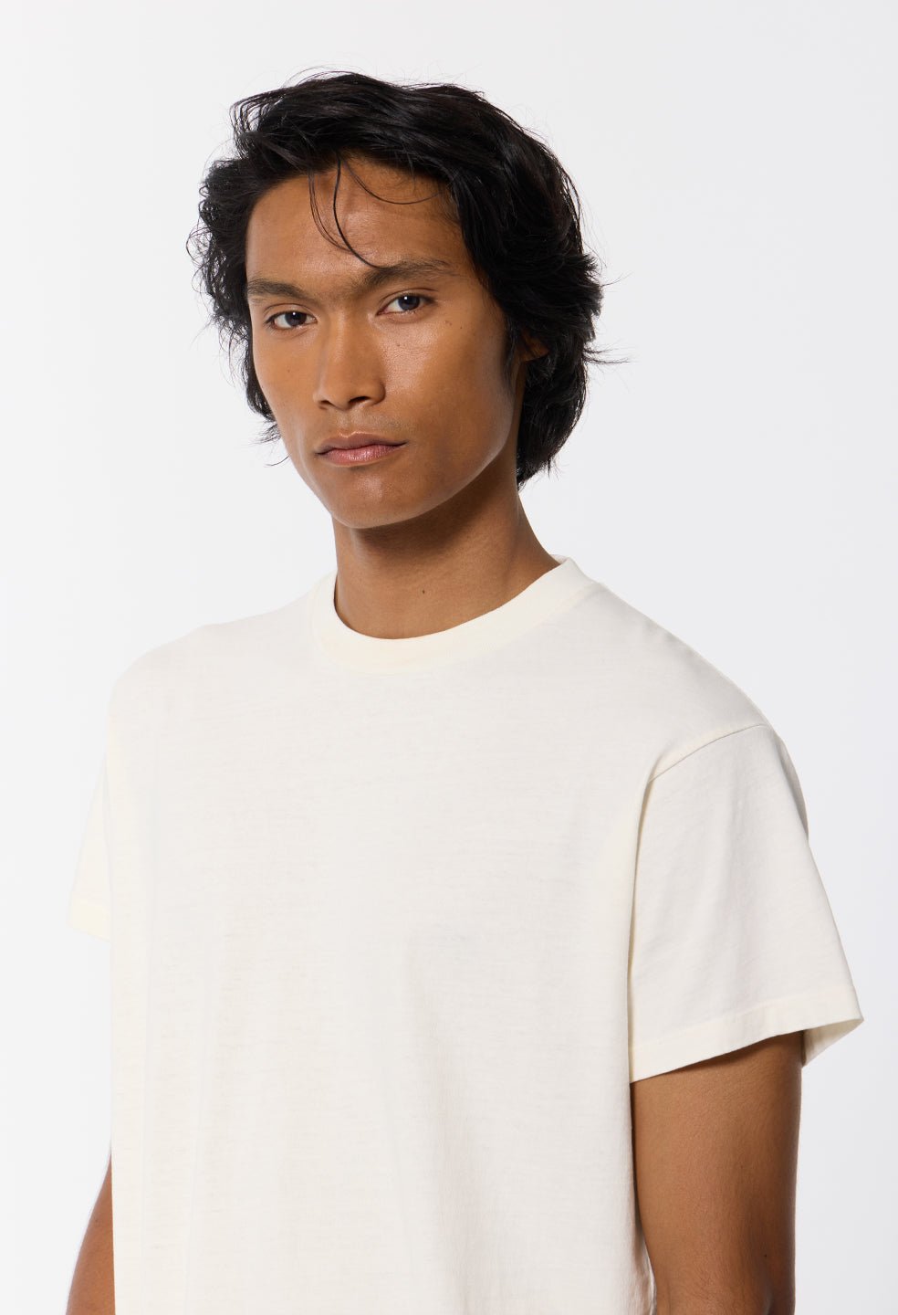 Air Spun Shrunken Tee / Salt - Image 6