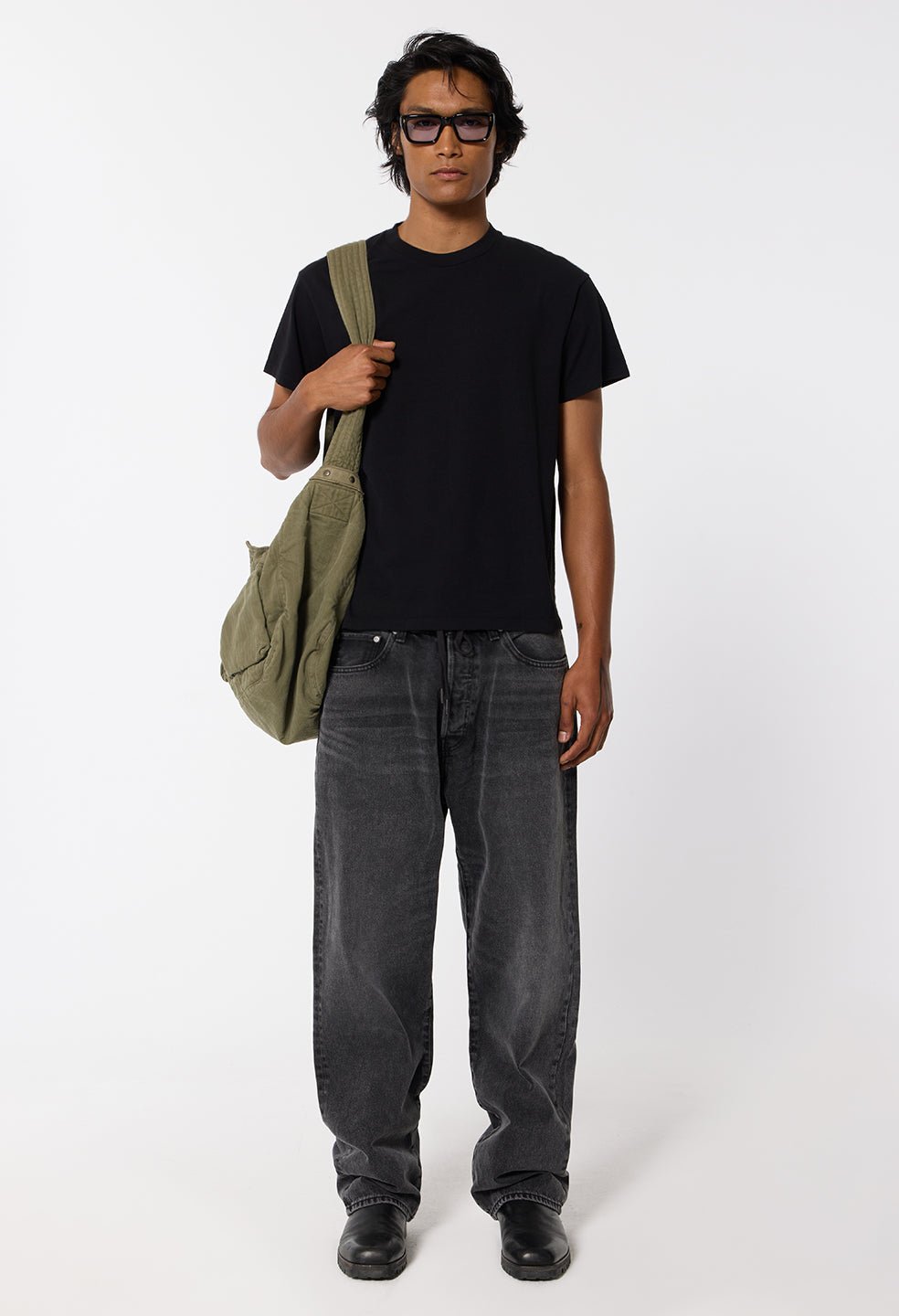 Air Spun Shrunken Tee / Black - Image 3