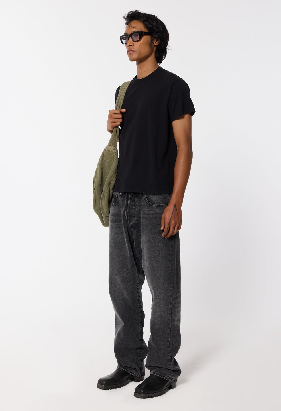 Air Spun Shrunken Tee / Black - Image 4