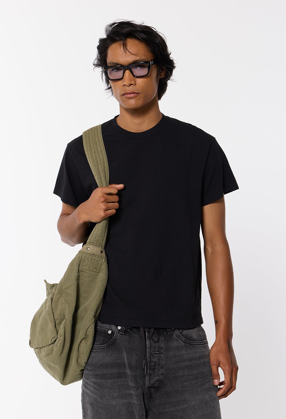 Air Spun Shrunken Tee / Black - Image 2
