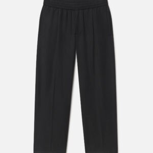 Wool Wide Easy Trouser / Black