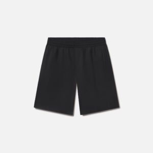 Wool Wide Easy Shorts / Black