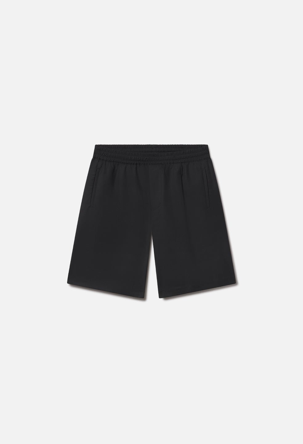 Wool Wide Easy Shorts / Black