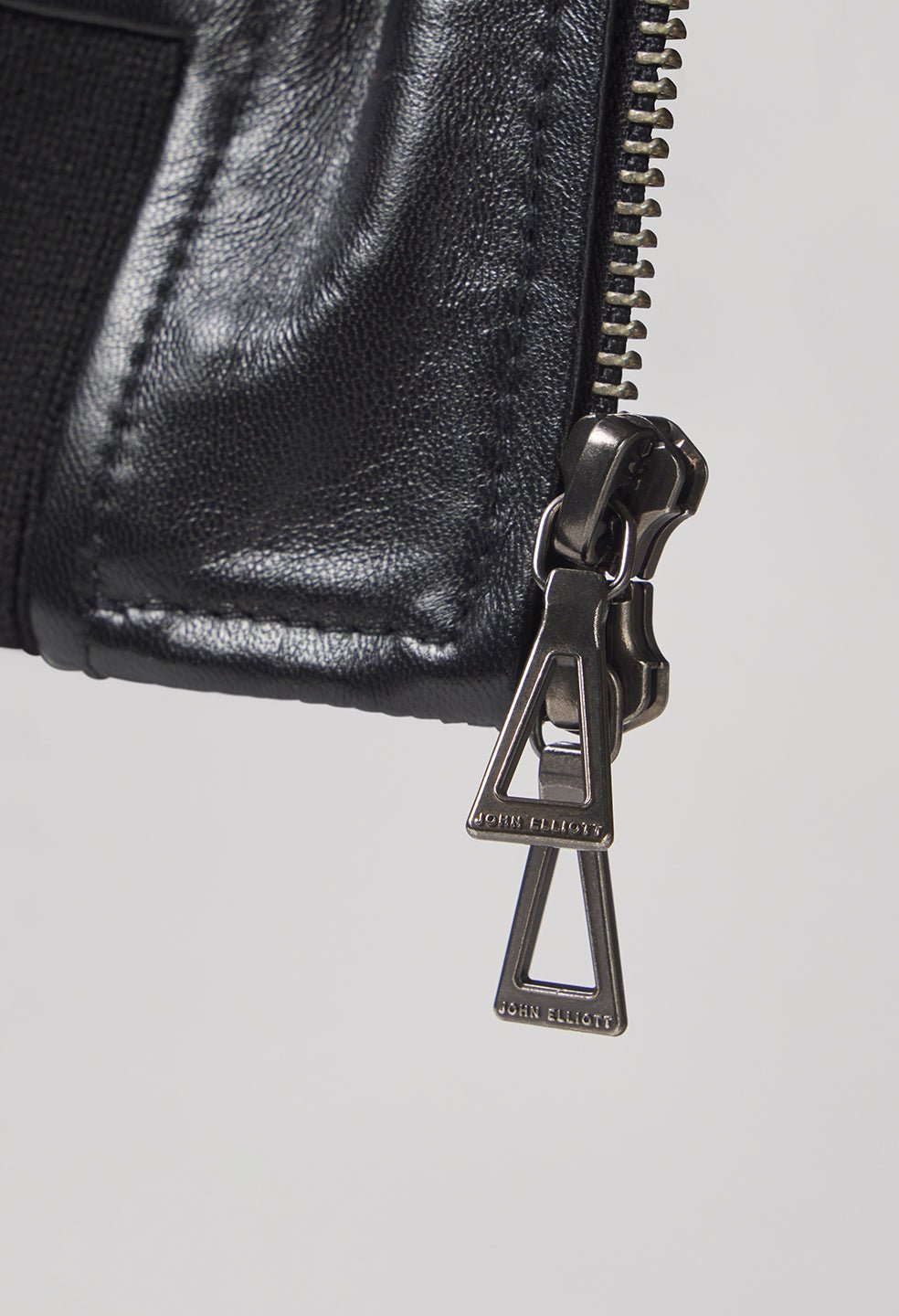 Leather Curson Bomber / Black - Image 7