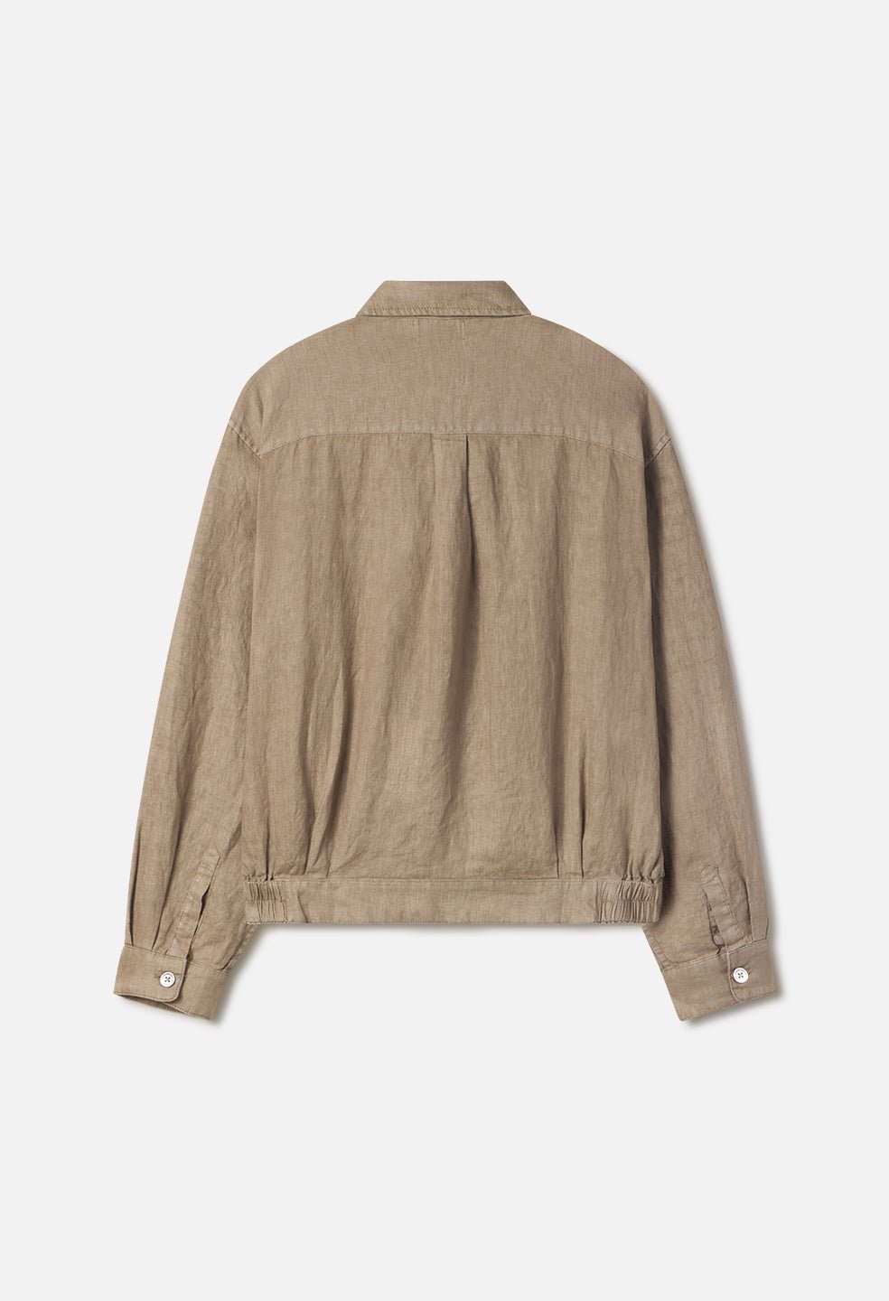 Nigril Linen Zip Jacket / Washed Drift - Image 2