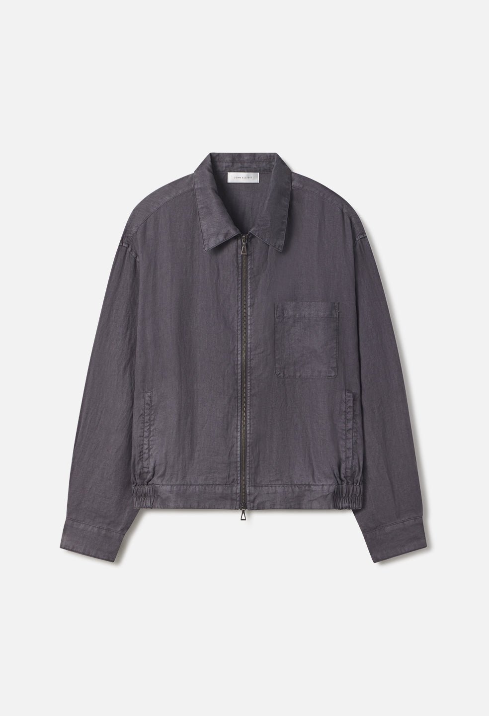 Nigril Linen Zip Jacket / Washed Black