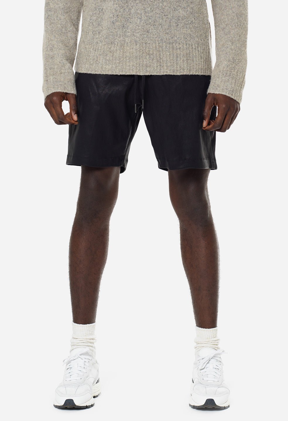 Leather LA Shorts / Black - Image 2