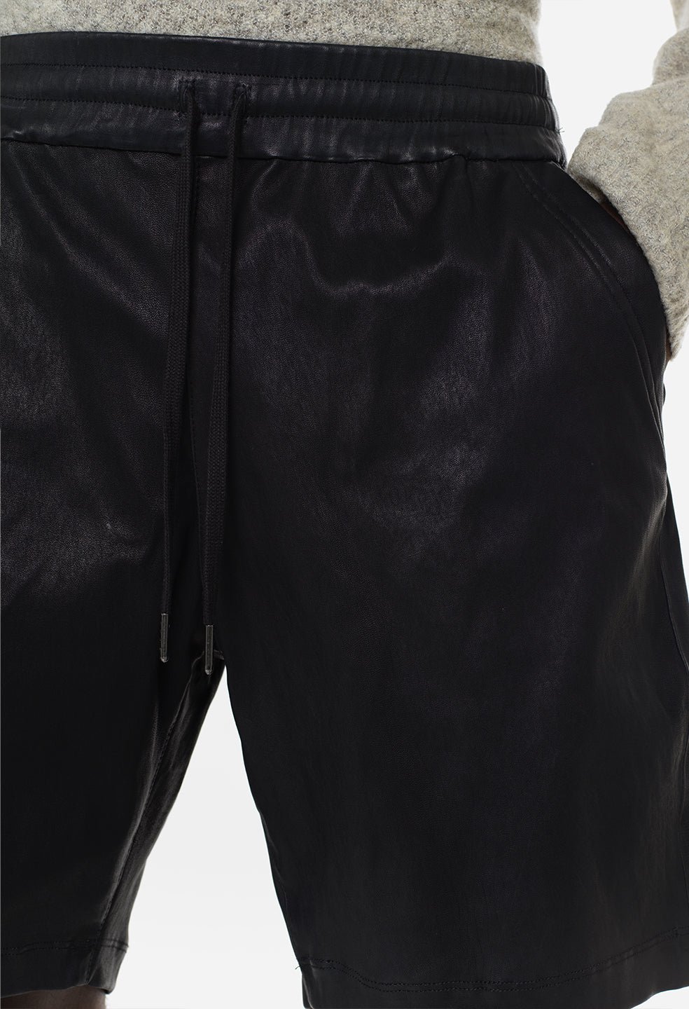 Leather LA Shorts / Black - Image 9