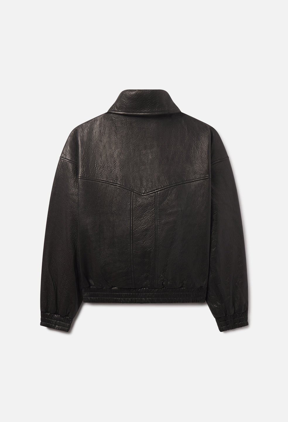Leather Lautner Jacket / Black - Image 11