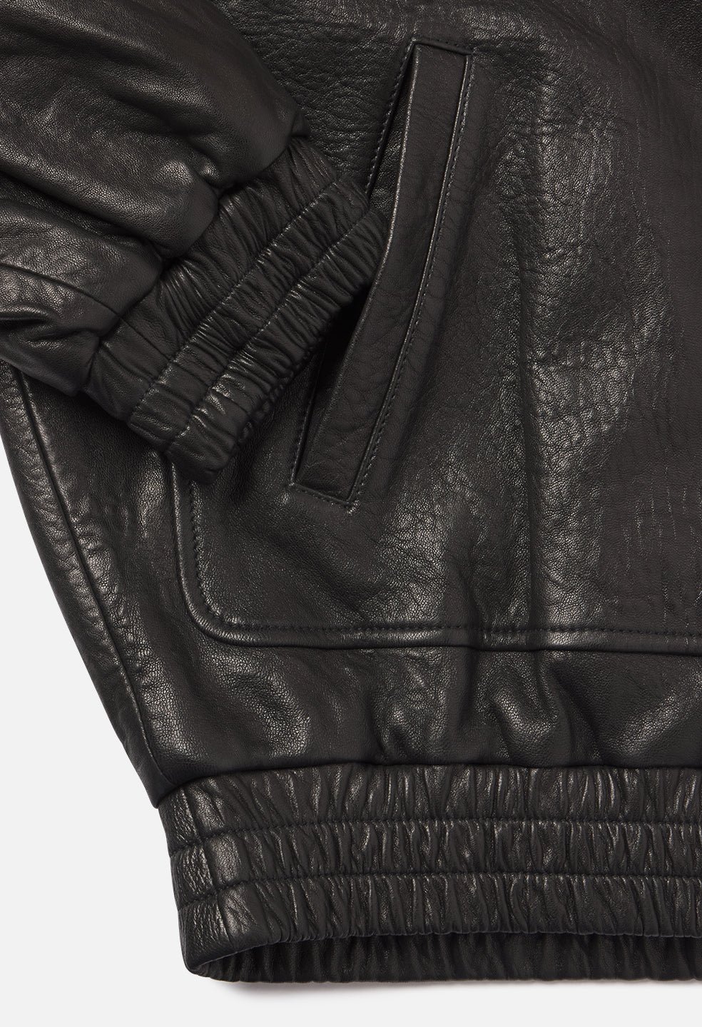 Leather Lautner Jacket / Black - Image 14