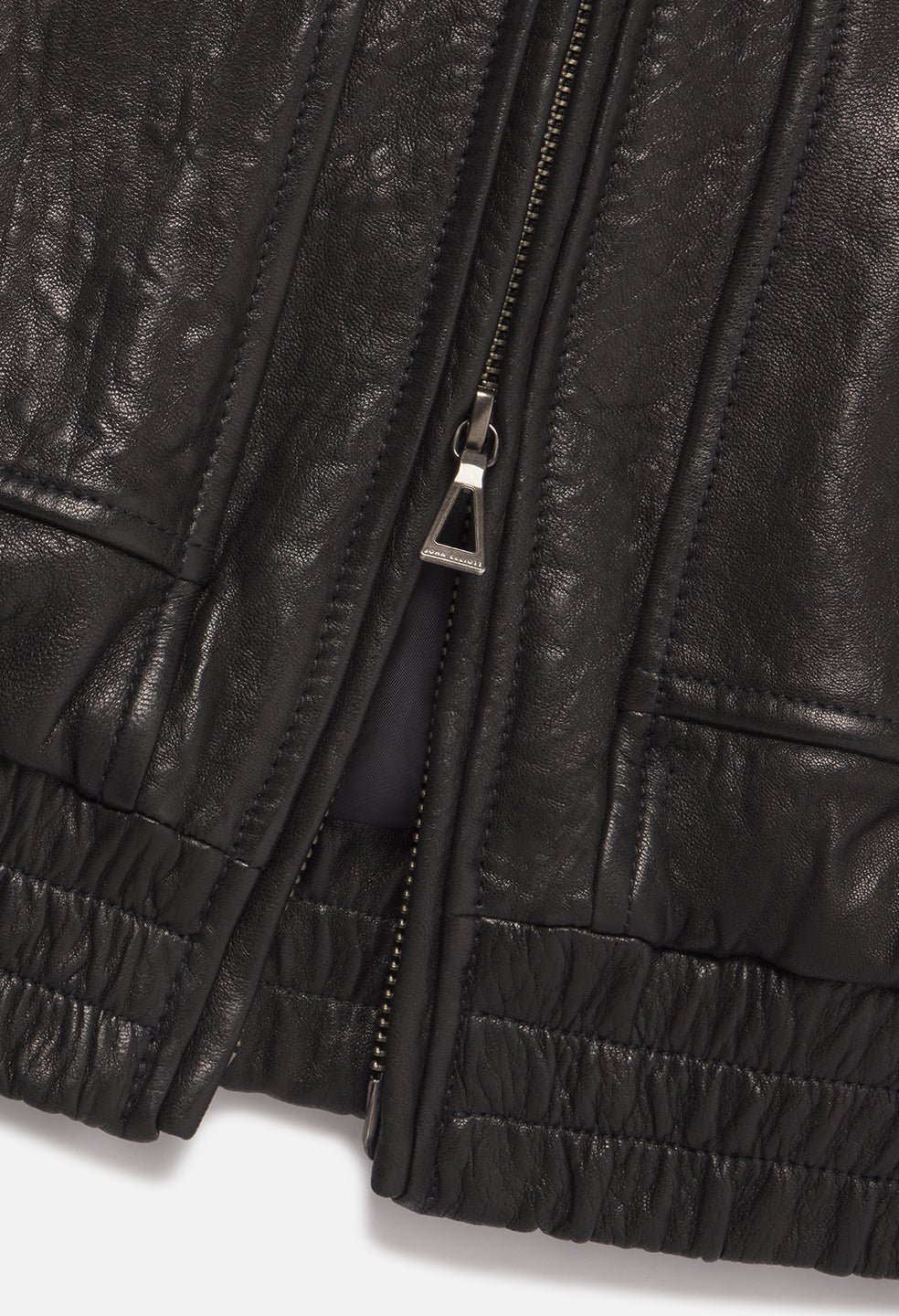 Leather Lautner Jacket / Black - Image 17