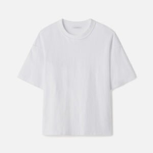 Summer Reversed Cropped Tee / White