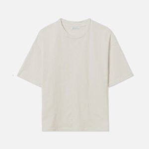 Recycled Cotton Riviera Cropped Tee / Salt