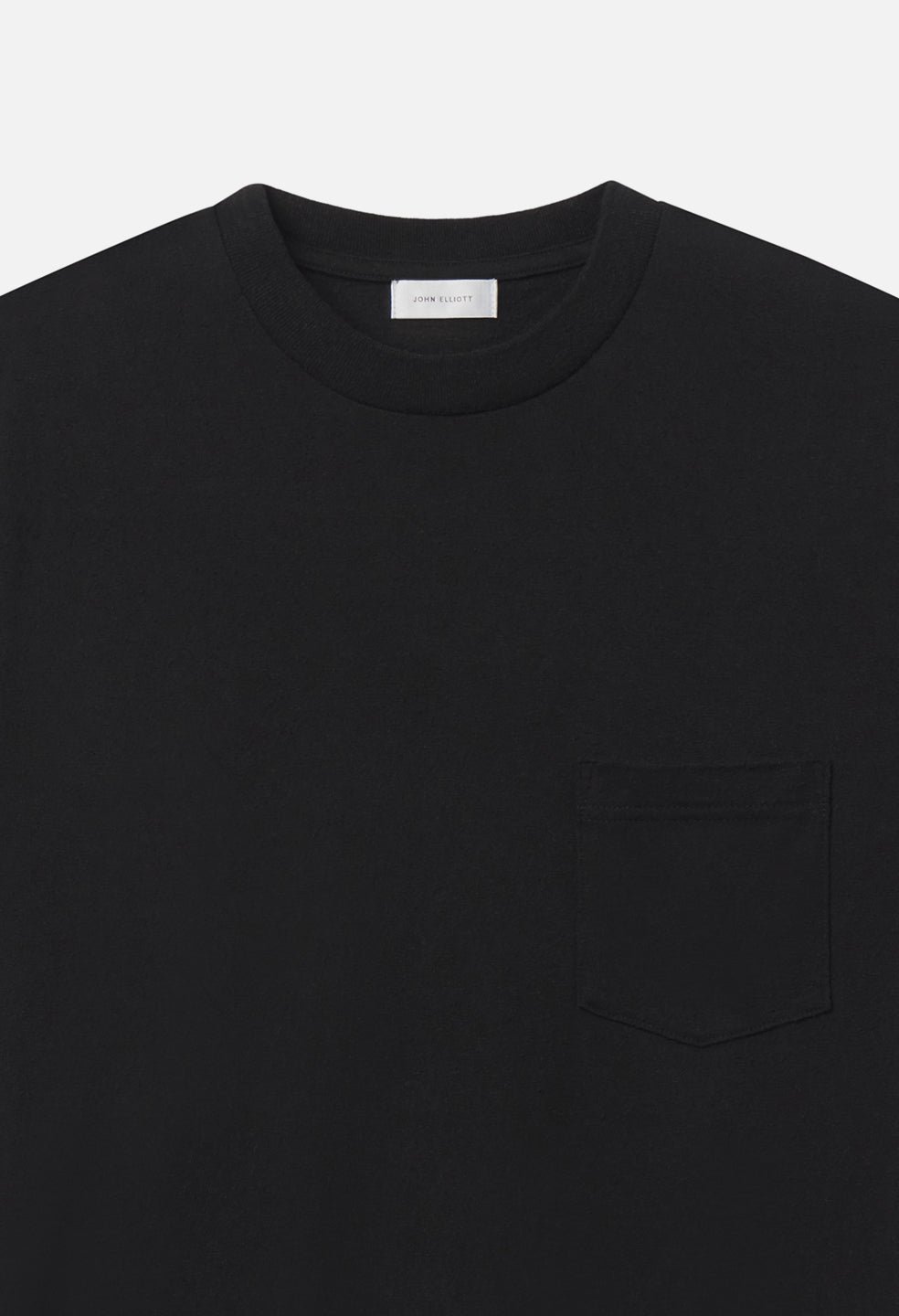 Silk Noil Campus Pocket Tee / Black - Image 3