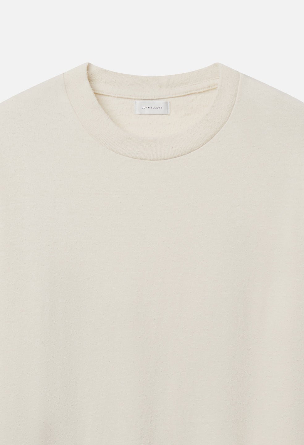 Silk Noil Riviera Cropped Tee / Salt - Image 3