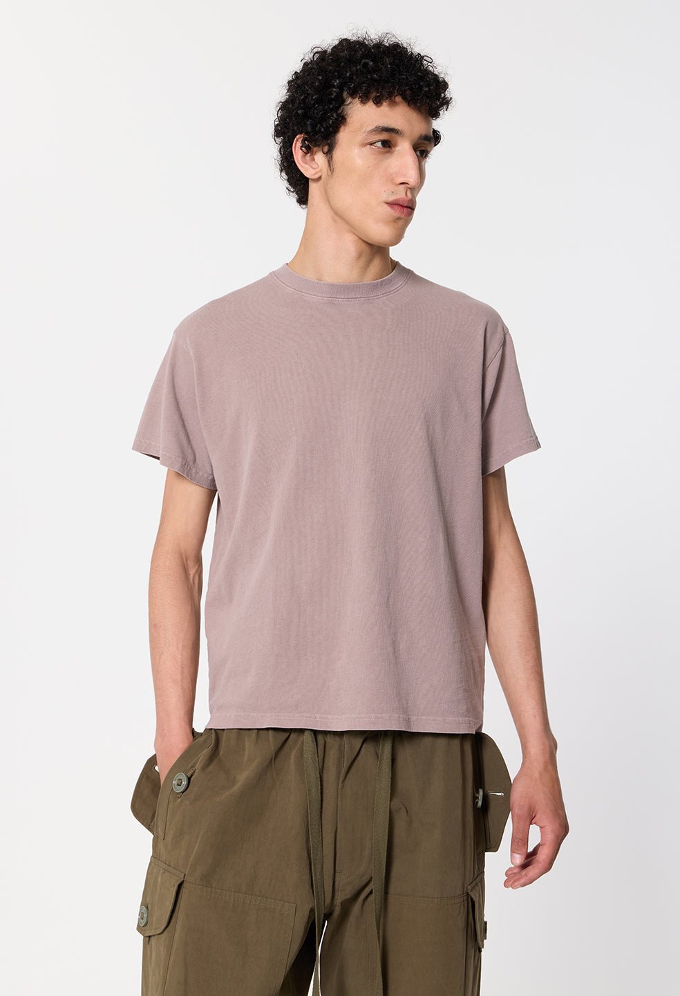 Air Spun Shrunken Tee / Plum - Image 2