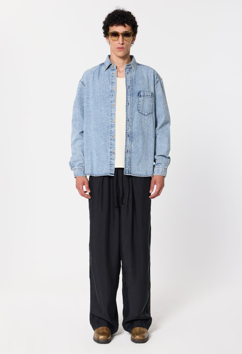 Cupro Saint Lucia Trouser / Black - Image 4