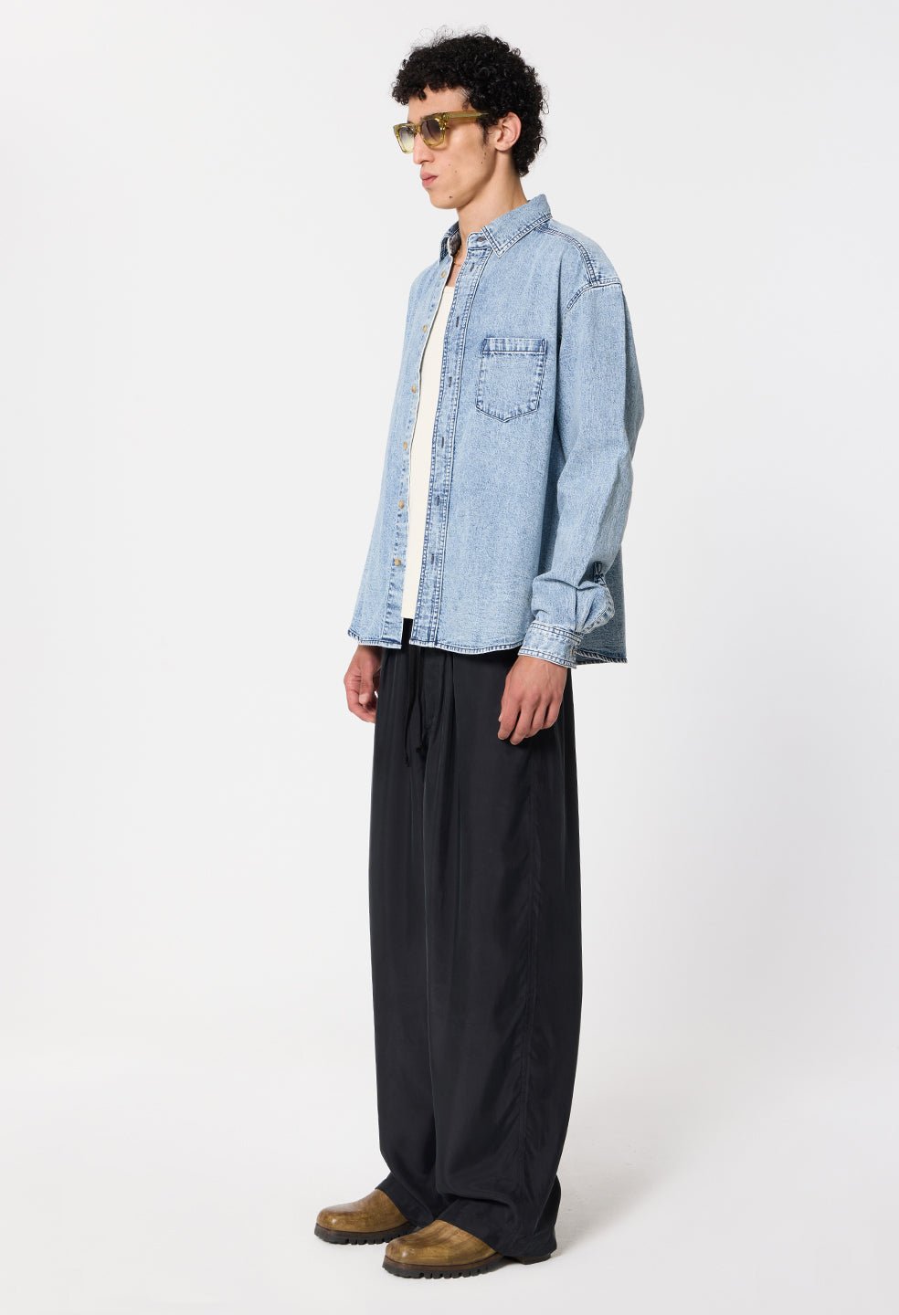 Cupro Saint Lucia Trouser / Black - Image 5