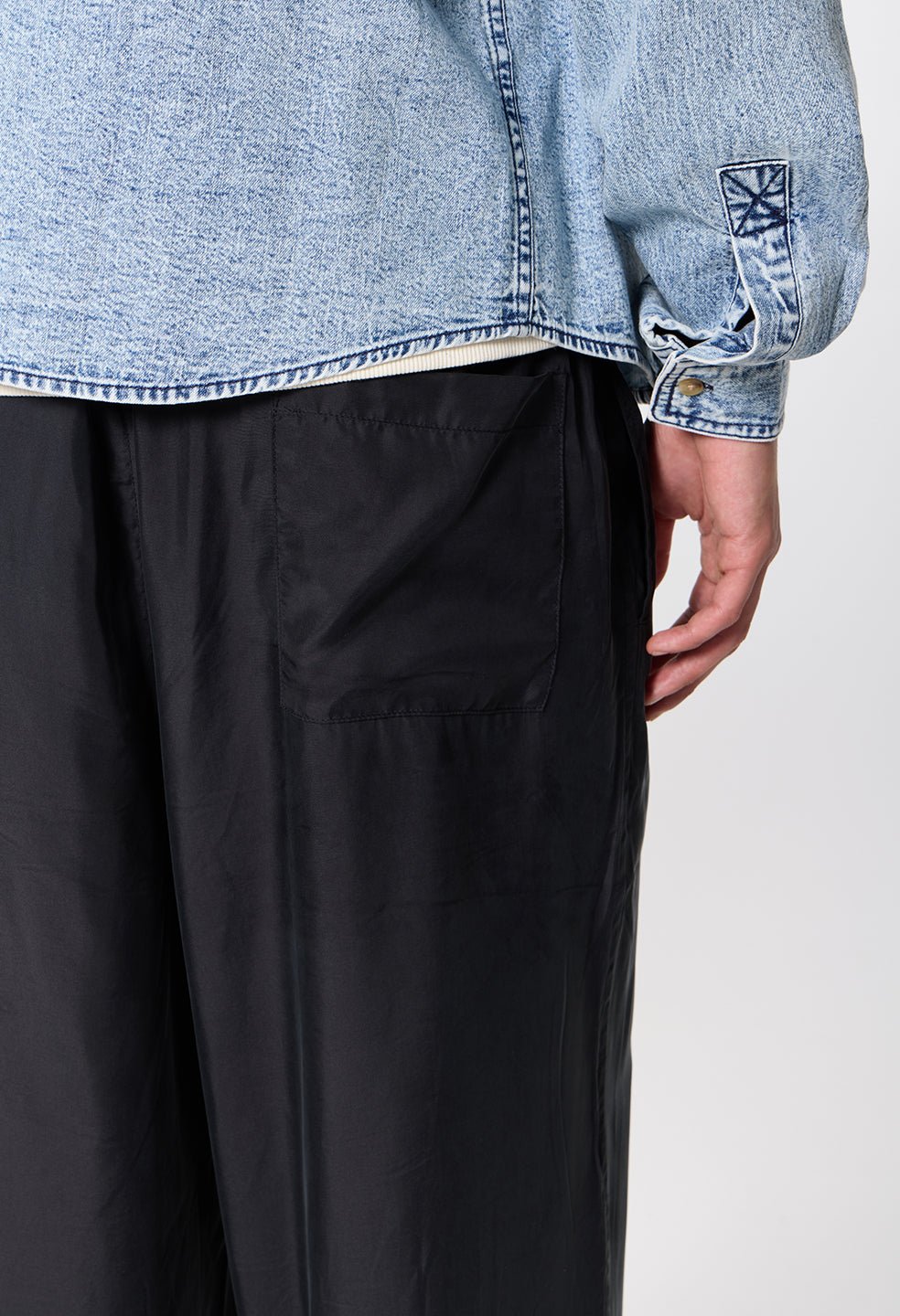 Cupro Saint Lucia Trouser / Black - Image 8