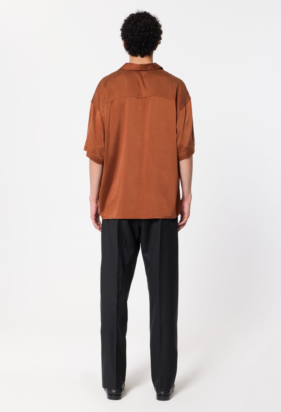 Wool Wide Easy Trouser / Black - Image 6