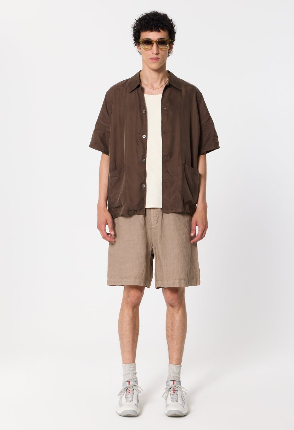 Nigril Linen Easy Short / Washed Drift - Image 4