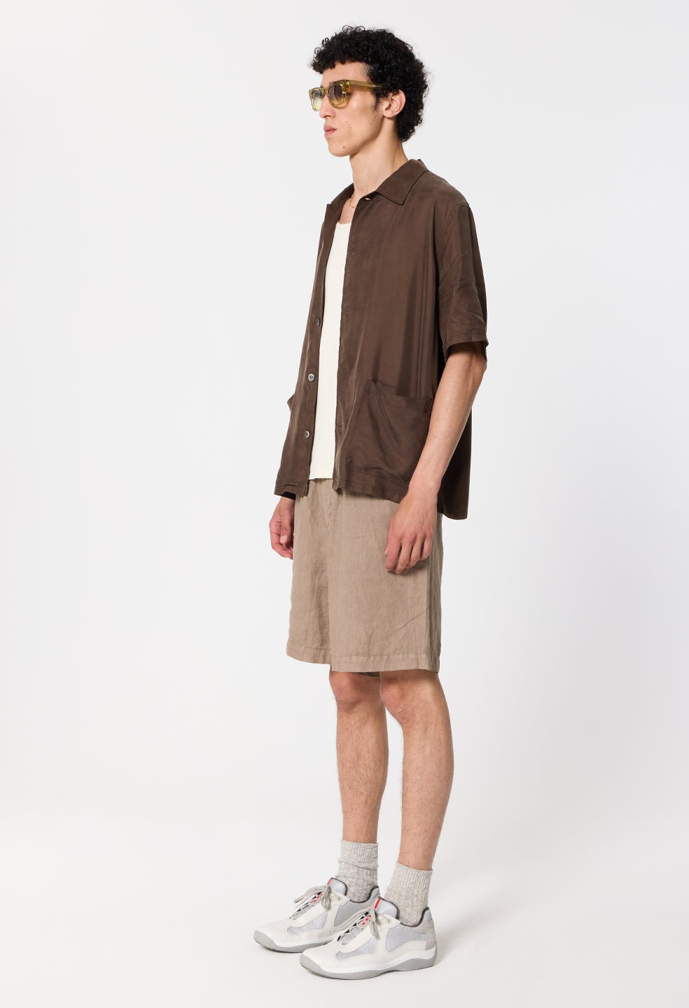 Nigril Linen Easy Short / Washed Drift - Image 5